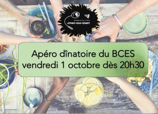 Apéro dinatoire du BCES - Vendredi 1er octobre 2021